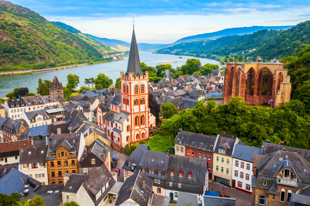 Vieille ville de Bacharach en Allemagne 