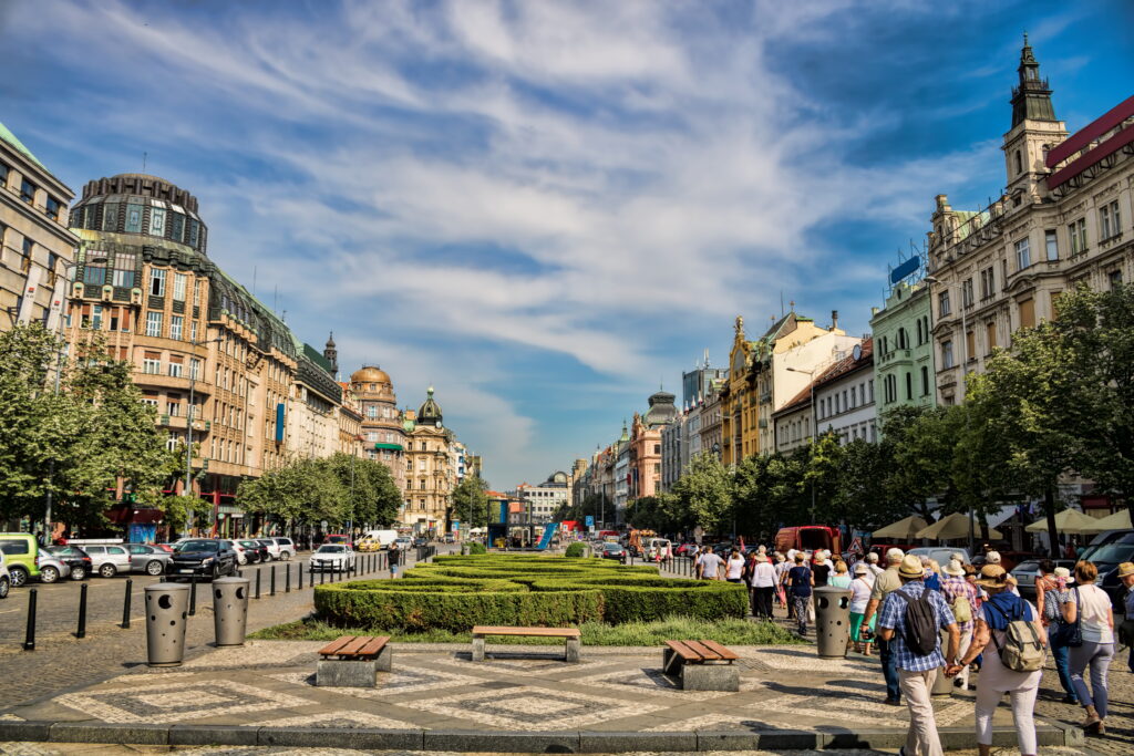 La Place Venceslas à Prague