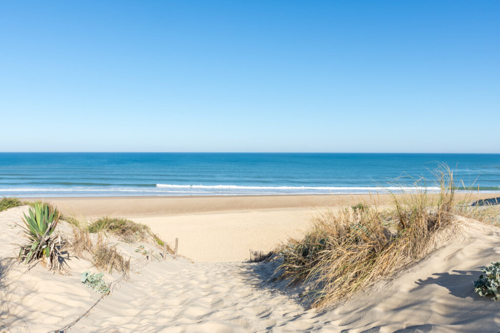 CAP FERRET (Bassin d'Arcachon, France), la plage de La Torchère sur l'Atlantique