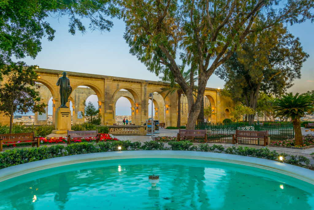 Les jardins d’Upper Barrakka, la Valette