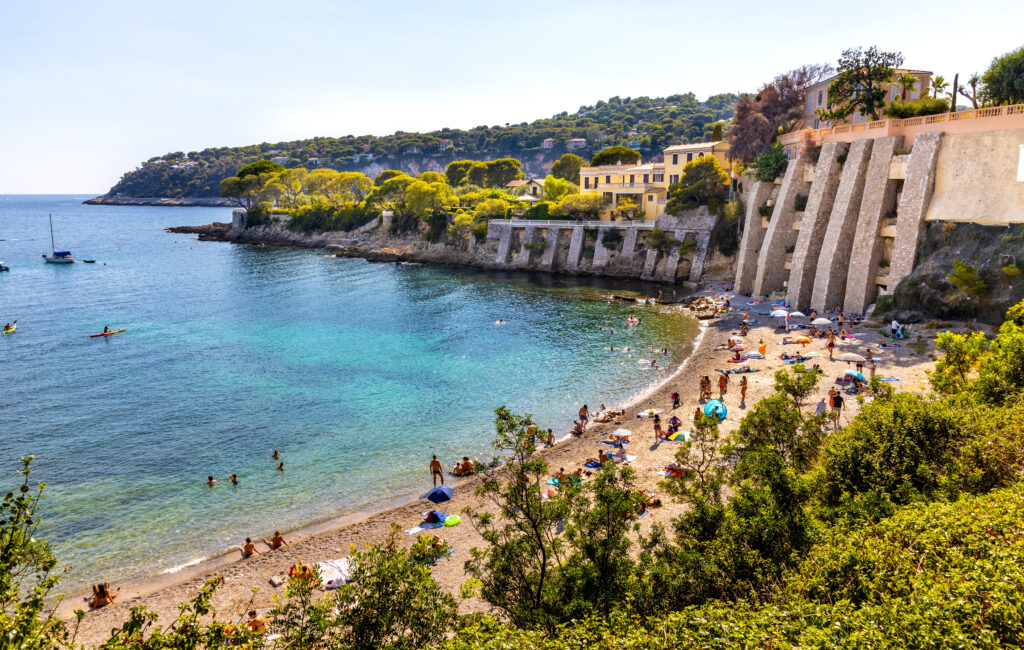 La Plage des Fossettes à Saint Jean Cap Ferrat