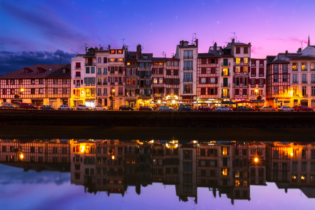 Vue sur l'Ardour à Bayonne