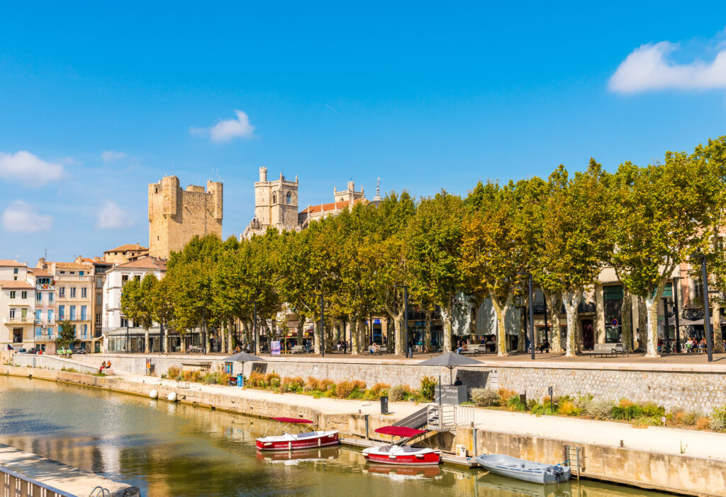 Canal de la Robine à Narbonne dans l'Aude 