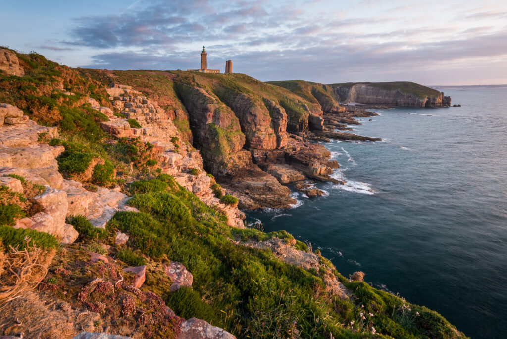 Soleil couchant sur les falaises du Cap Fréhel