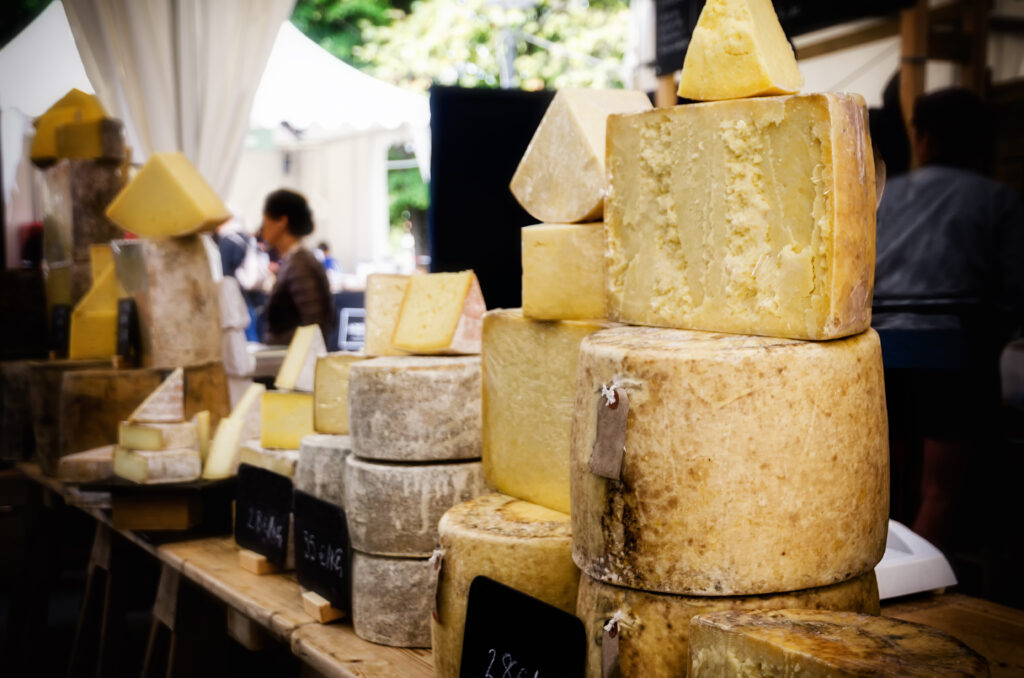 Vente de fromages typiques