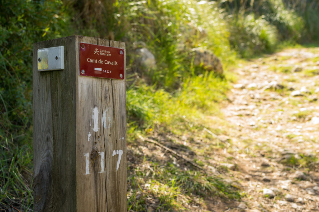 Balise sur le Camí de Cavalls