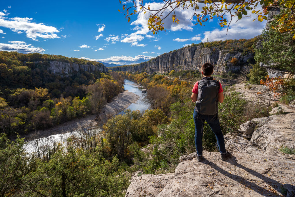 Vue sur les gorges de Chassezac