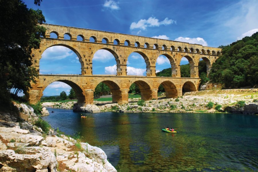 Un air de fête au Pont du Gard