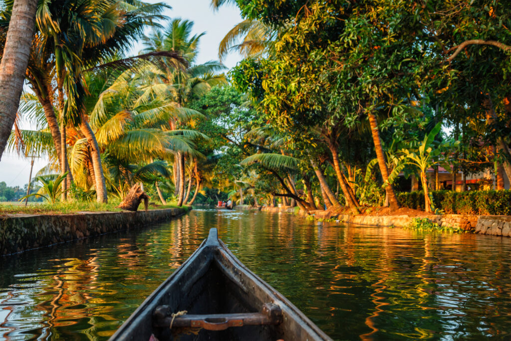 Backwaters dans le Kerala