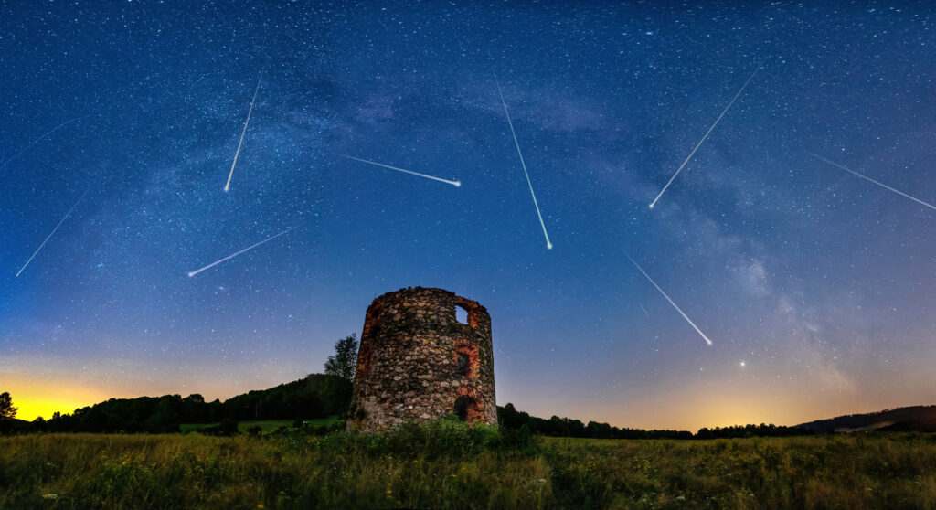 Pluie d'étoiles filantes - phénomènes naturels à observer en France