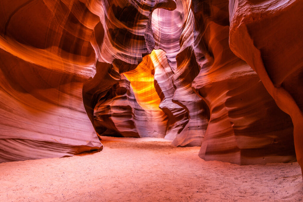 Paysages sublimes d'Antelope Canyon