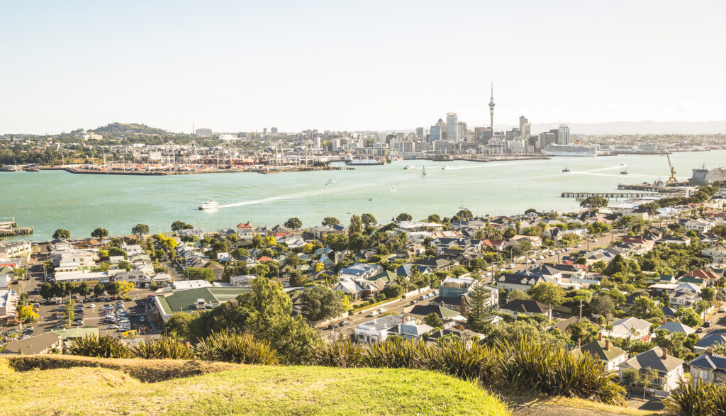 Vue sur Auckland depuis les hauteurs de Devonport 