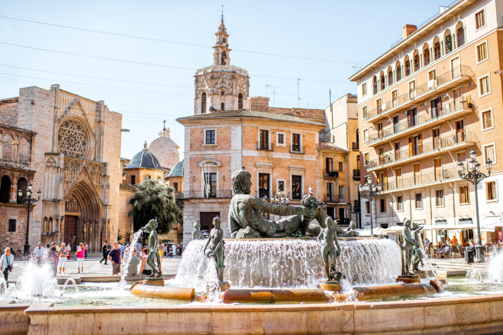 Fontaine dans le centre de Valence
