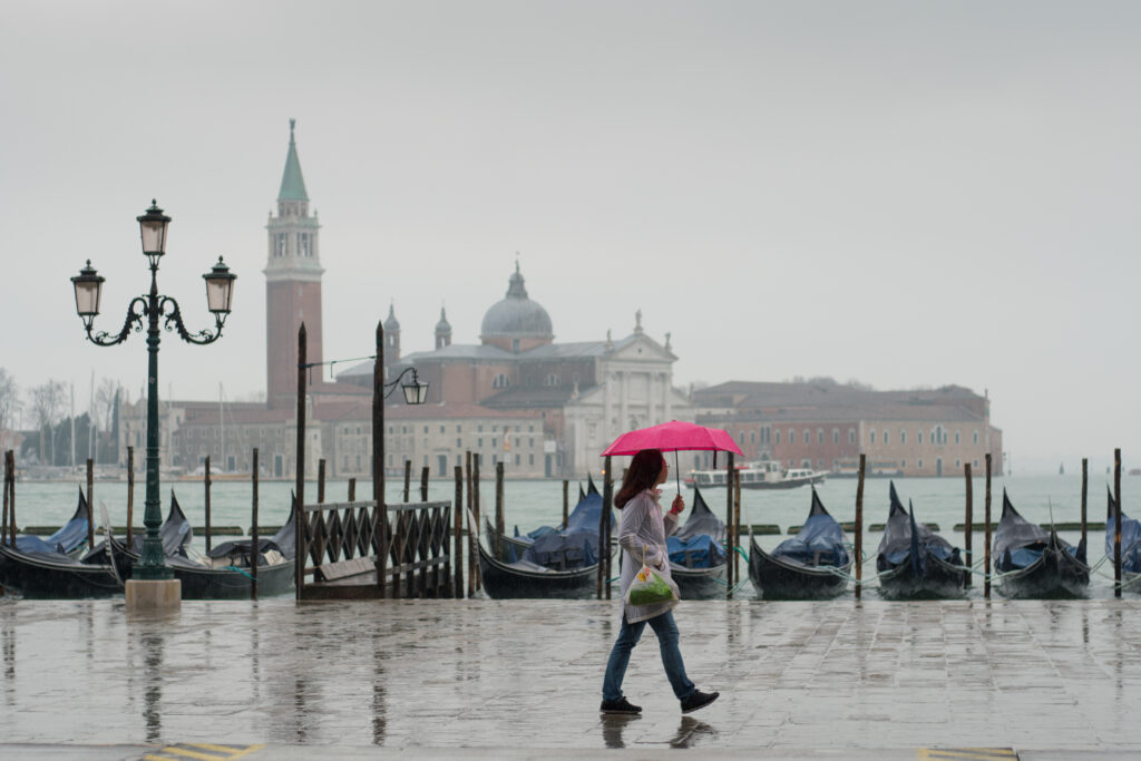 Venise sous la pluie