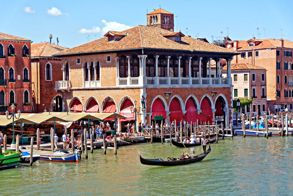 Le marché du Rialto, Venise