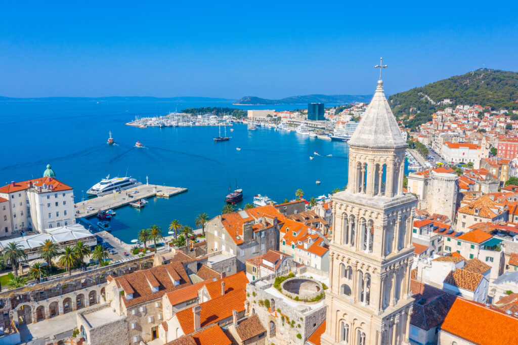 Vue aérienne de Split