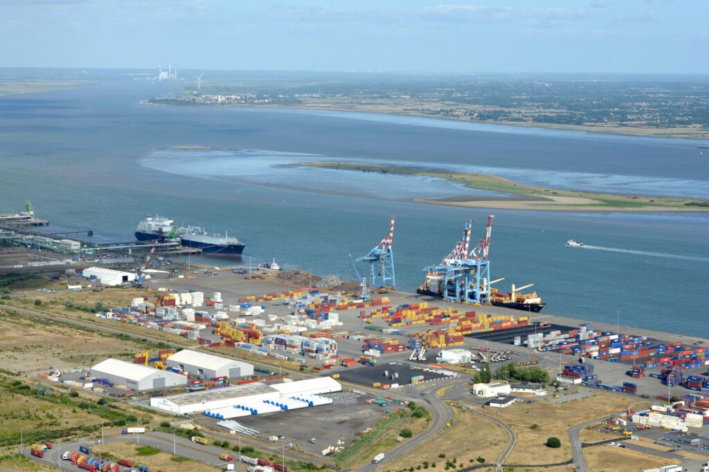Vue sur le port Nantes Saint-Nazaire