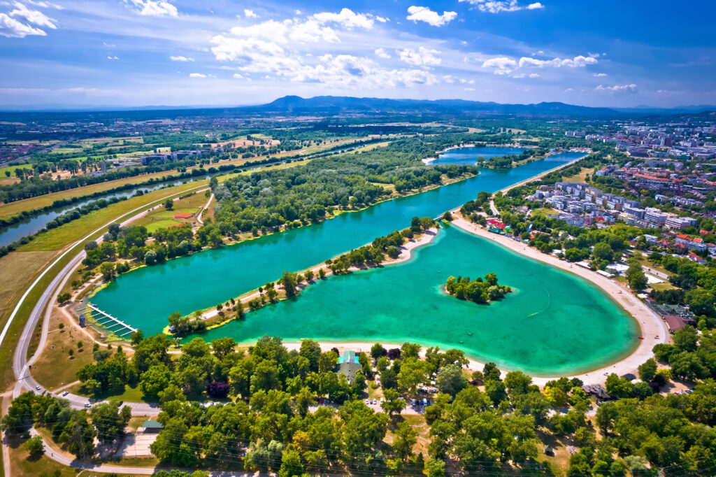 Vue sur le lac Jarun