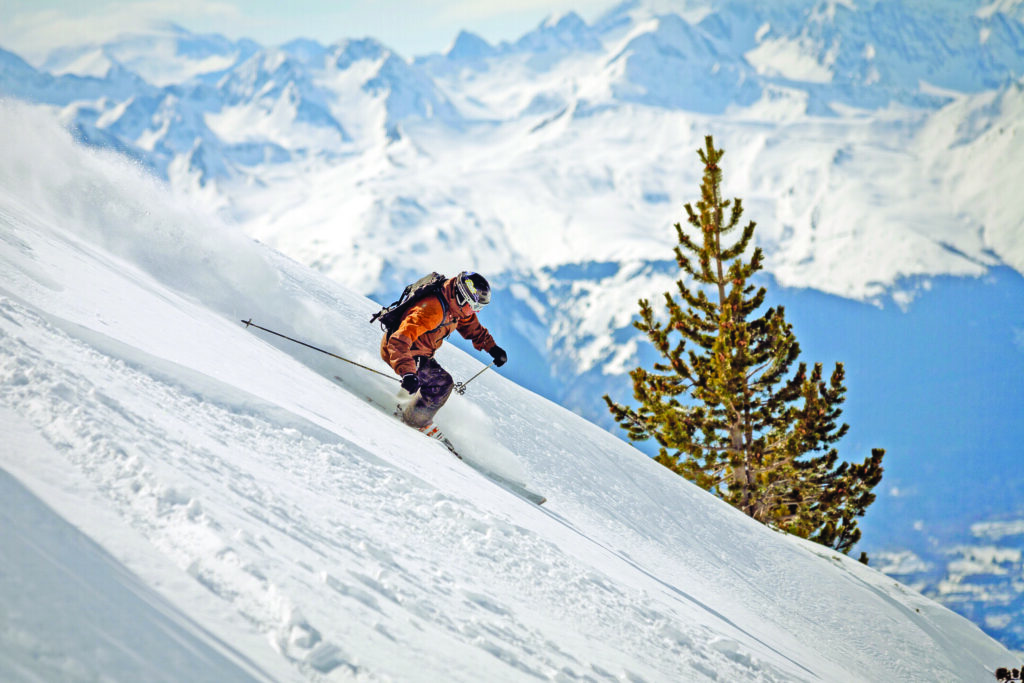 Glisse sur les pentes enneigées de Baqueira.
