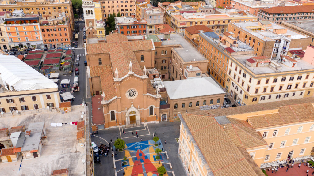 Vue sur le quartier San Lorenzo à Rome