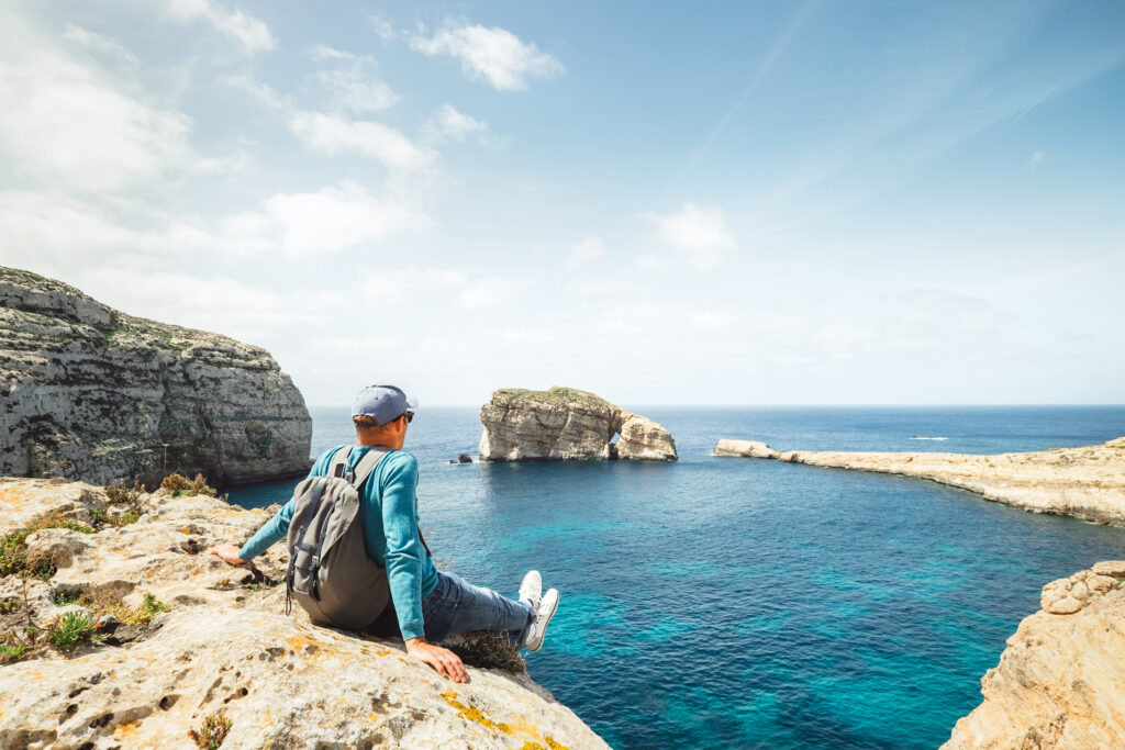 Randonneur à Gozo