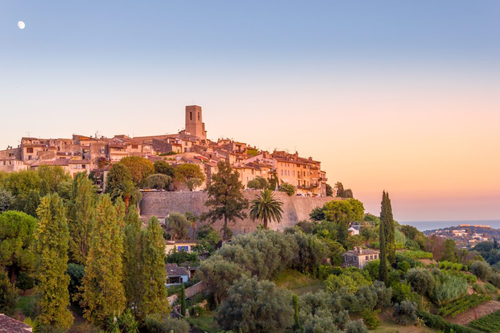 Coucher de soleil sur Saint-Paul-de-Vence