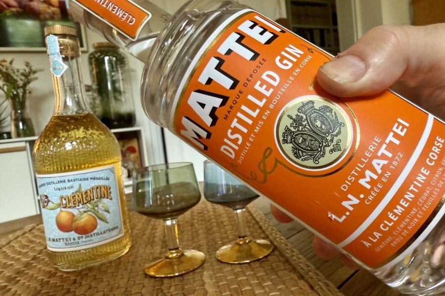 Distilled Gin Clémentine par L.N. Mattei : la Corse en bouteille, version gin !