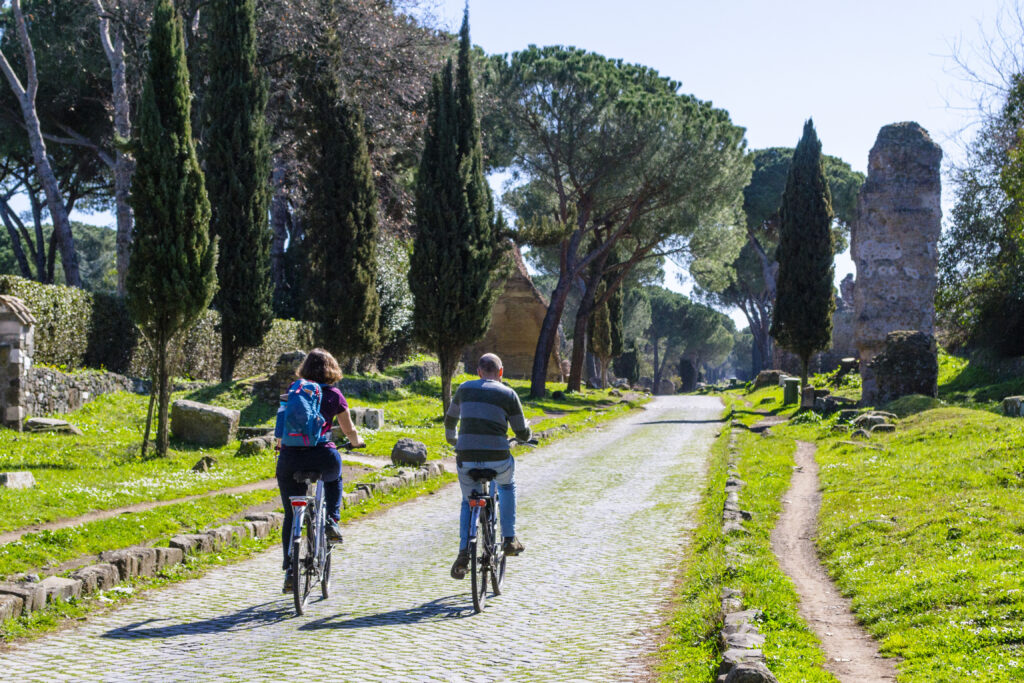 Vélo sur l'Appia Antica