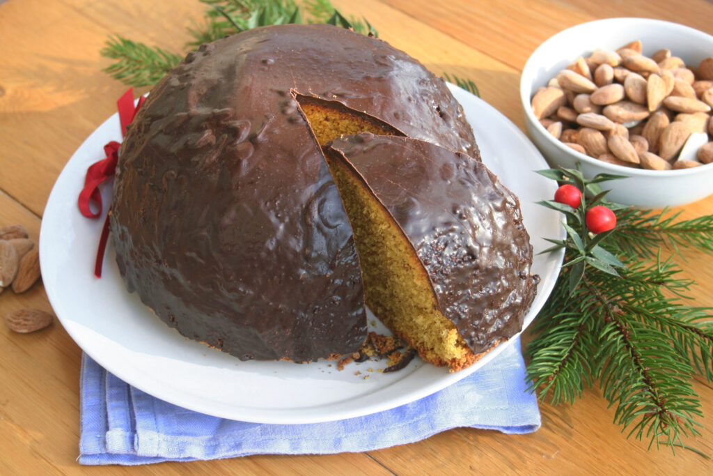 Le parrozzo, un gâteau traditionnel à base d’amandes et de chocolat