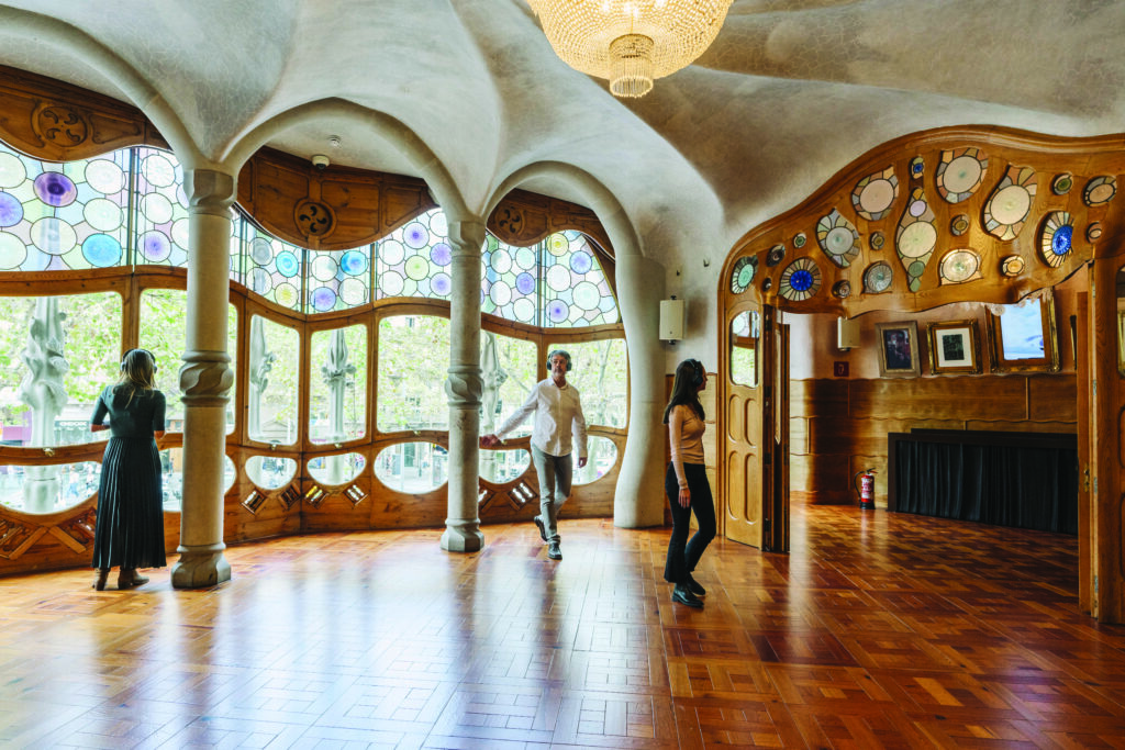 Le rez-de-chaussée de la Casa Batlló de Gaudí.