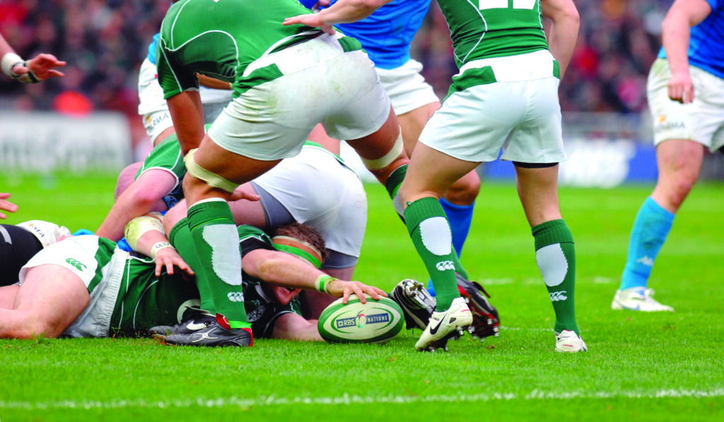 Match de rugby à Dublin.