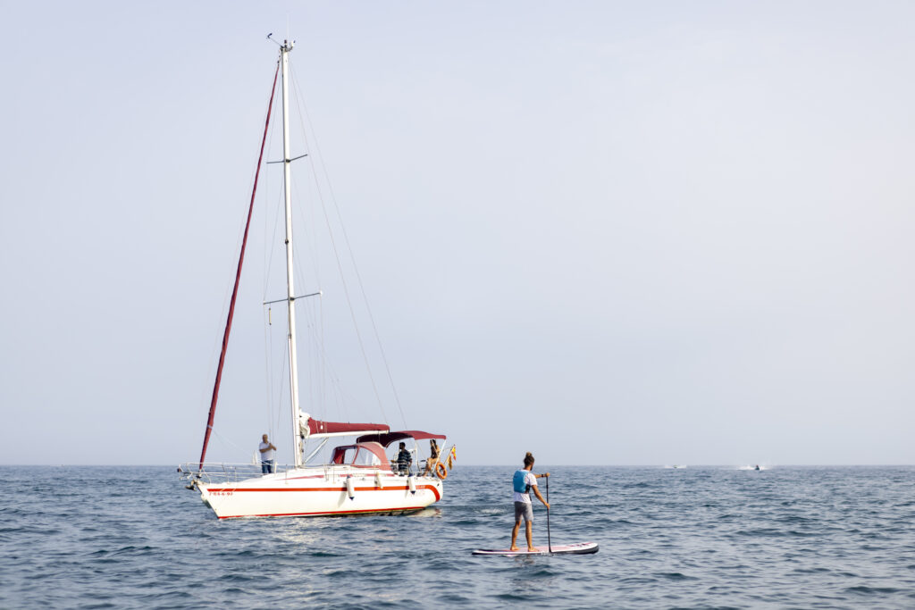 Bateau et paddle