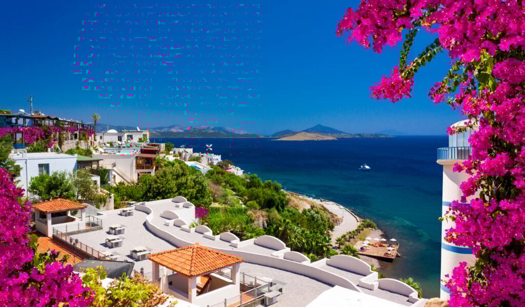 Vue sur Bodrum en Turquie