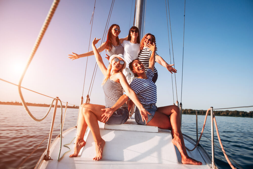 Fête sur un bateau