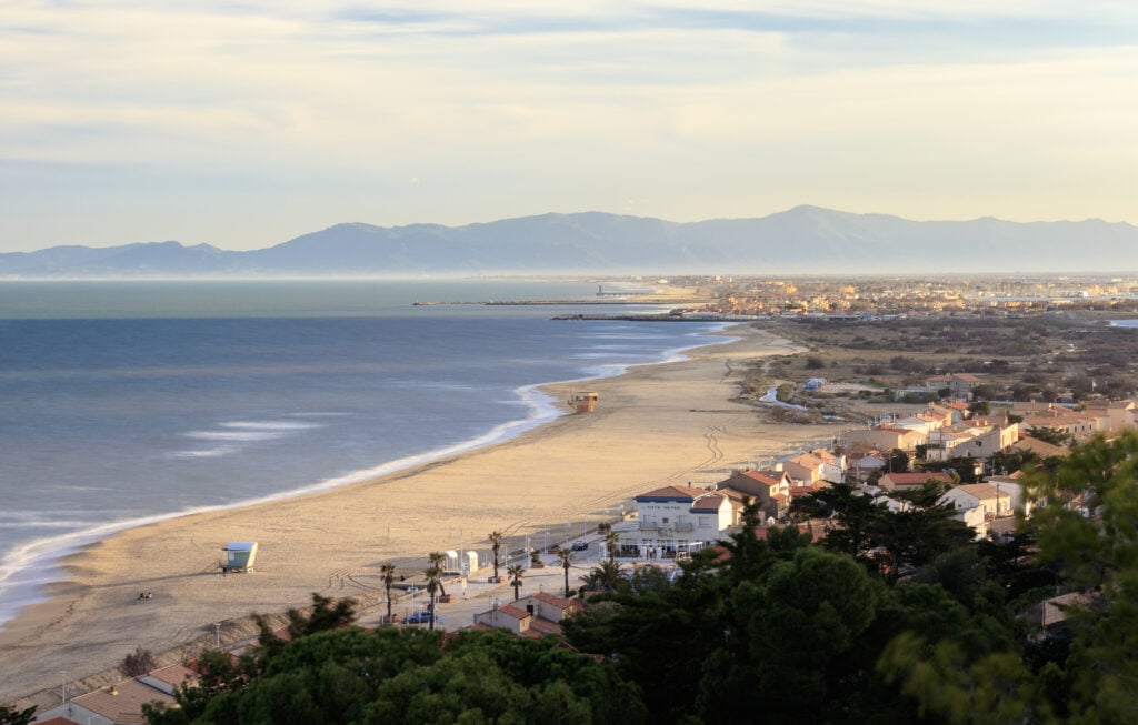 Vue sur Leucate plage et Port Leucate