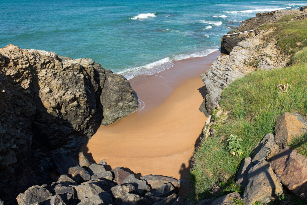Crique et plage à Saint-Hilaire-de-Riez
