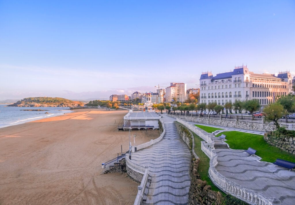 Plage de El Sardinero - Santander en Cantabrie