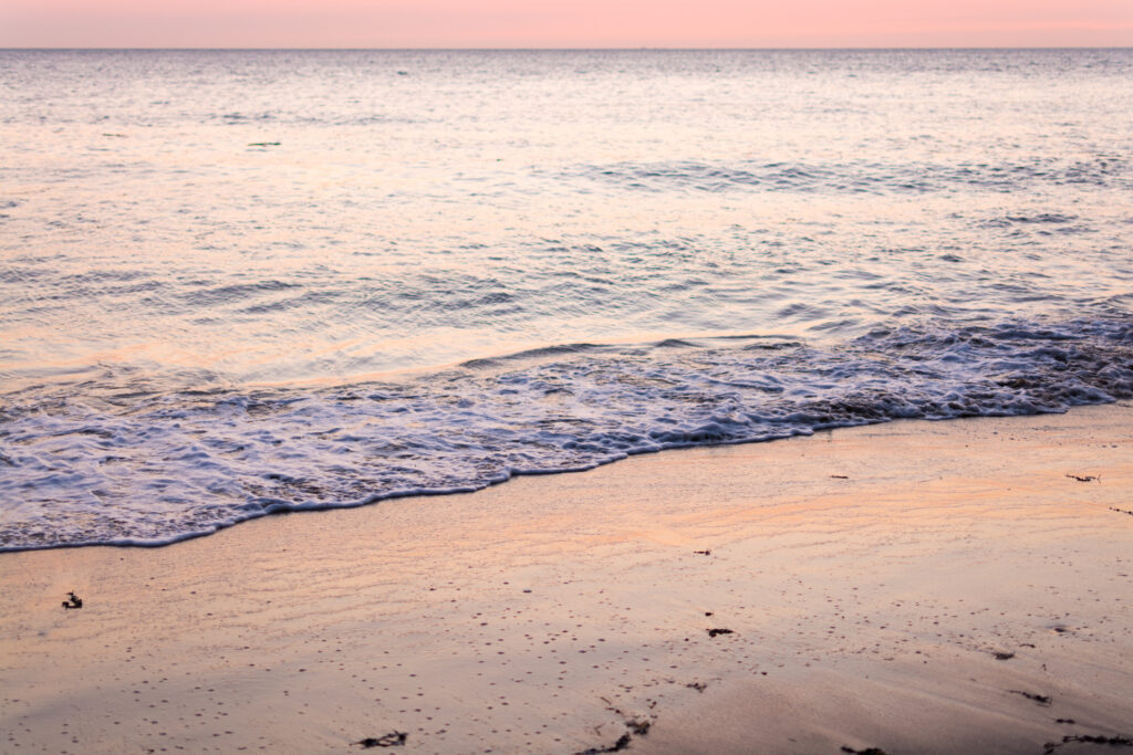 Coucher de soleil sur la plage