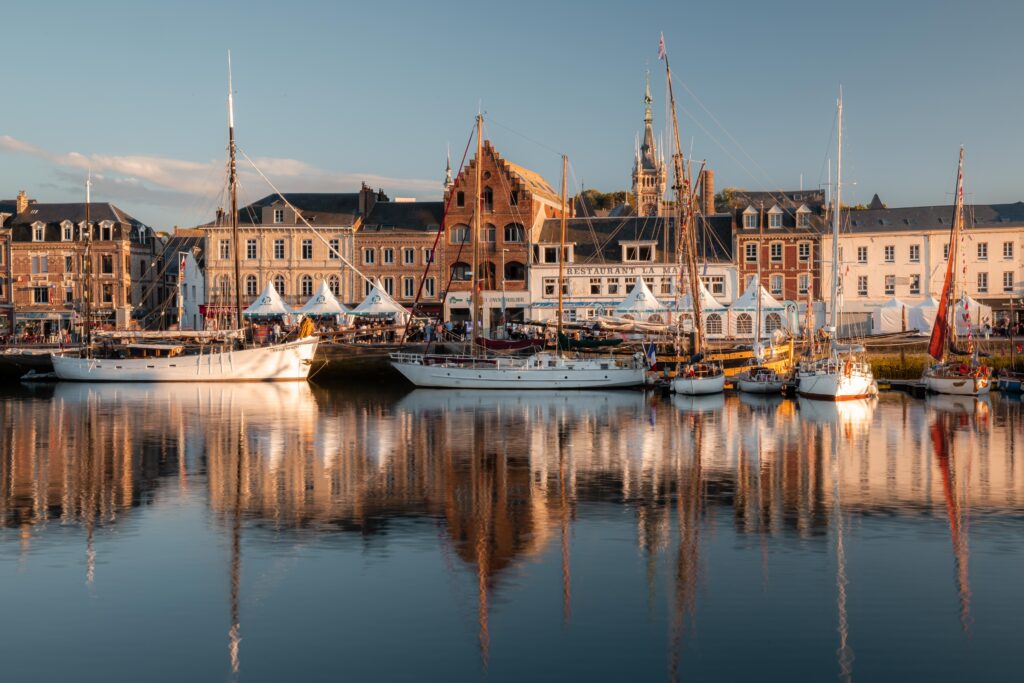 Vue sur le port de Fécamp 