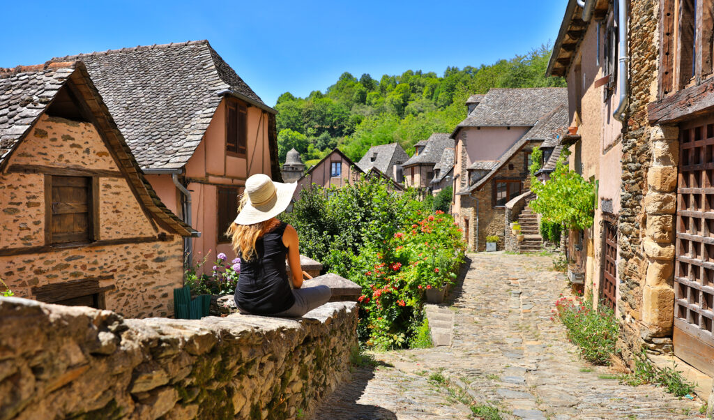 Vue sur Conques 