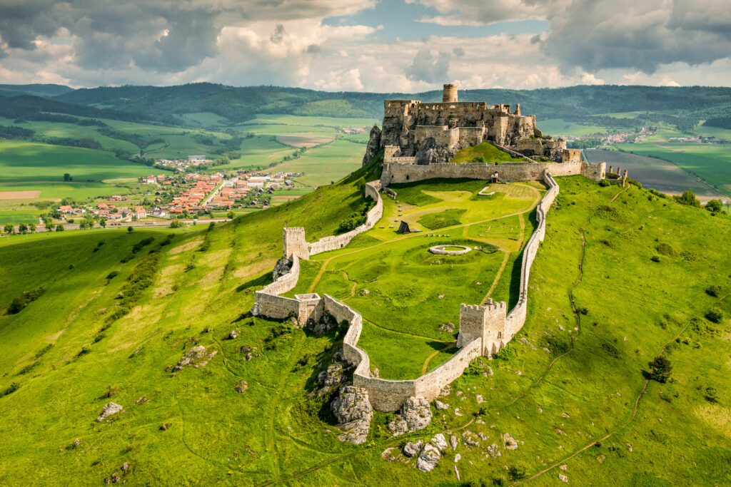 Vue sur le château de Spiš