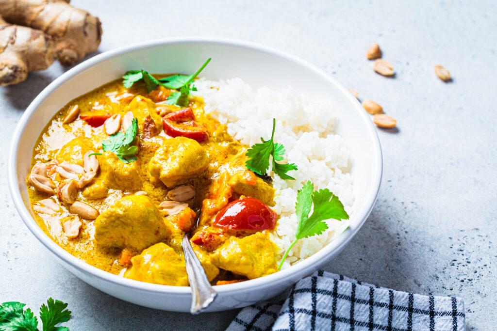 Poulet curry jaune