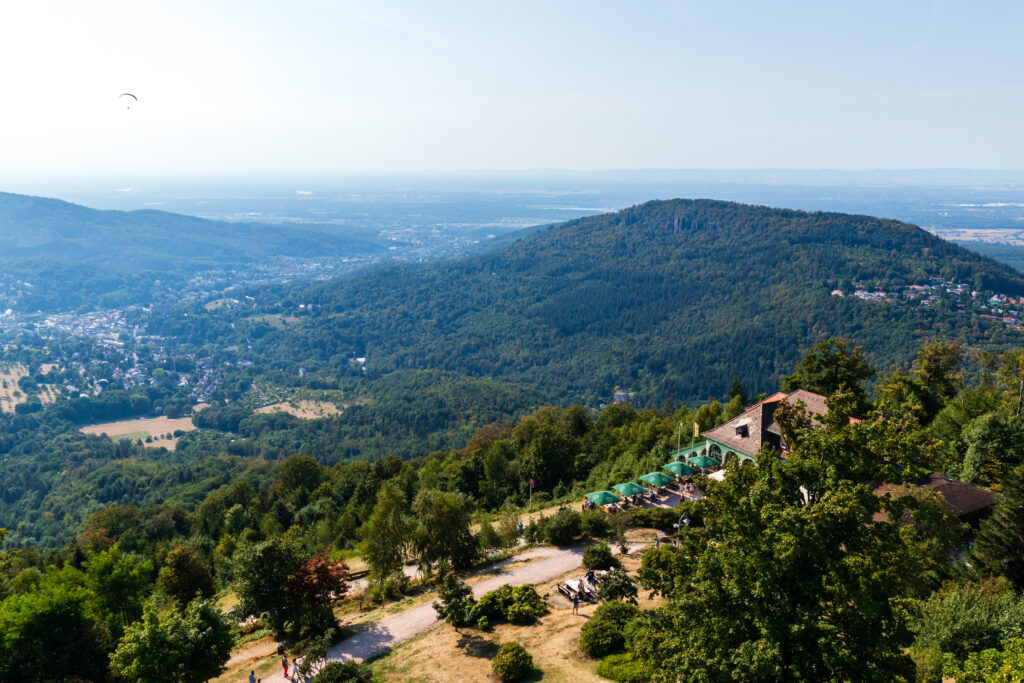 Vue depuis le MerkurBergbahn