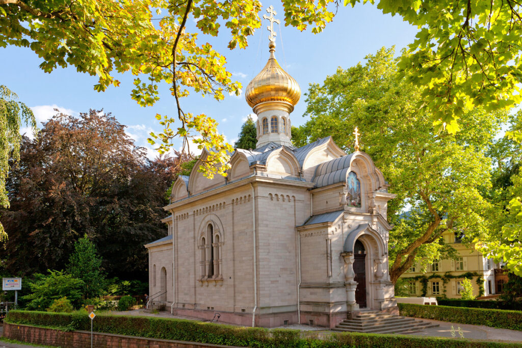 Que faire à Baden-Baden ? Rentrer dans l'église russe de Baden-Baden