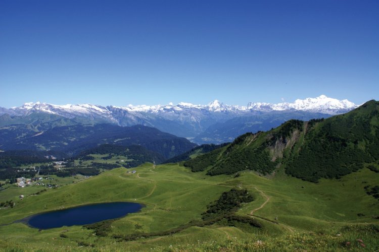 le Praz de Lys face au Mont Blan. - © Fabrice PATRY