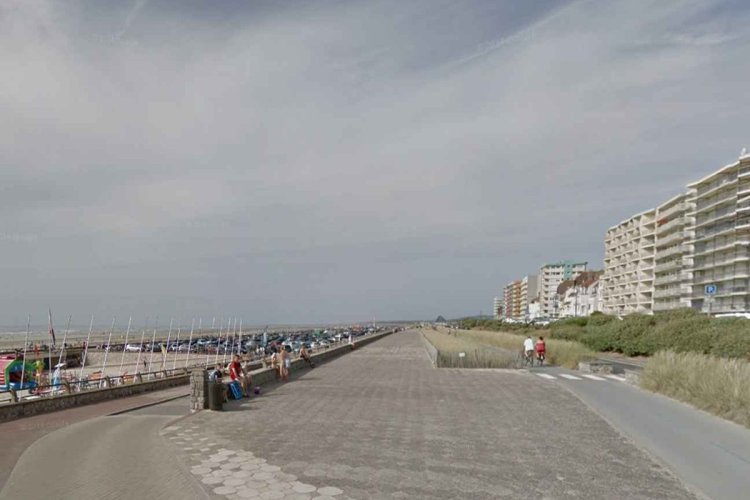 Le front de mer du Touquet rebaptisé « promenade des princes de Monaco ». - © GOOGLE STREET VIEW
