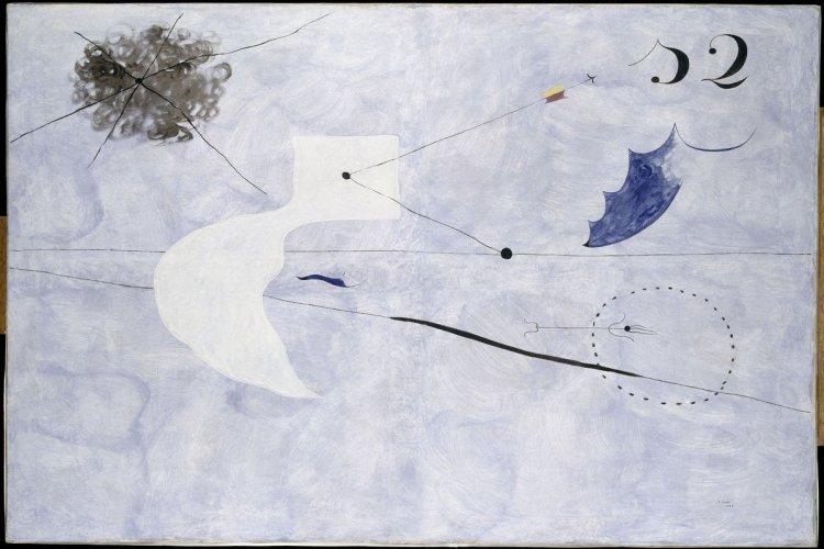 Joan Miró, La sieste, juillet 1925 - septembre 1925. - © Successió Miró / ADAGP, Paris, 2015 © Centre Pompidou, MNAM-CCI, Dist. RMN-Grand Palais / Jean-François Tomasian