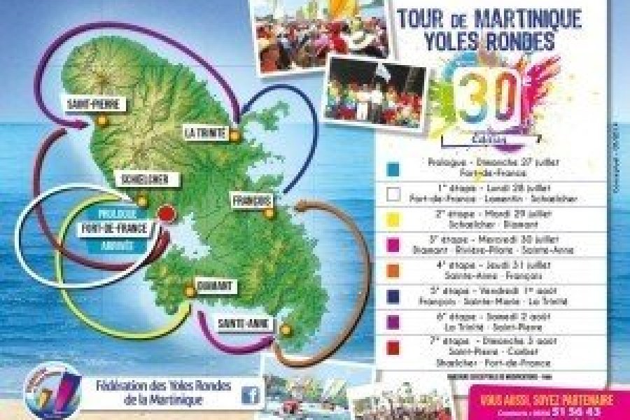 Le 30ème Tour des Yoles Rondes de la Martinique