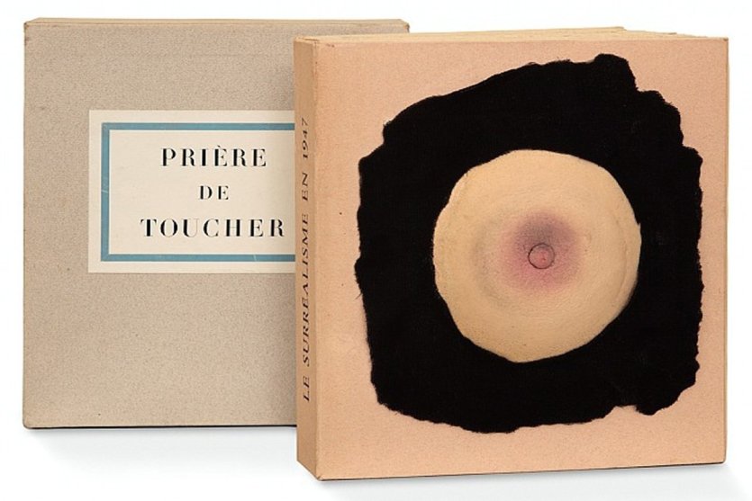 Marcel Duchamp, Prière de toucher. Einband der nummerierten Edition des Ausstellungskataloges zu «Le Surréalisme en 1947», 1947, Sammlung Hummel, Wien - © Succession Marcel Duchamp / 2016, ProLitteris, Zürich; photo: Galerie Hummel, Wien