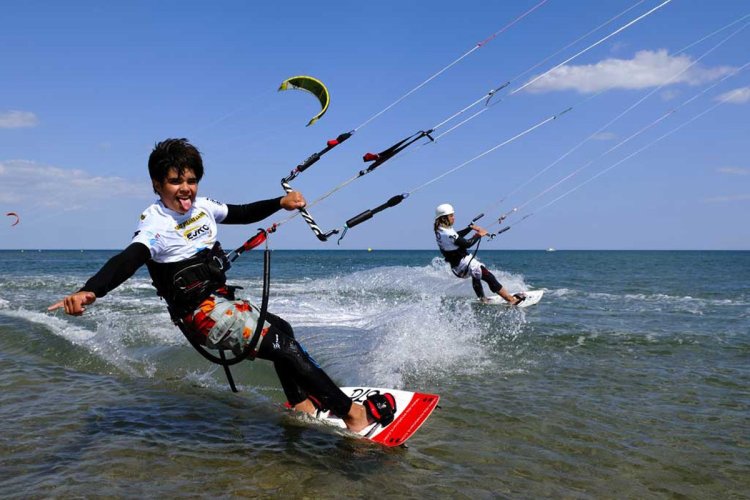 Coupe d'Europe Junior de Kitesurf à Saint-Pierre-la-Mer - © DR